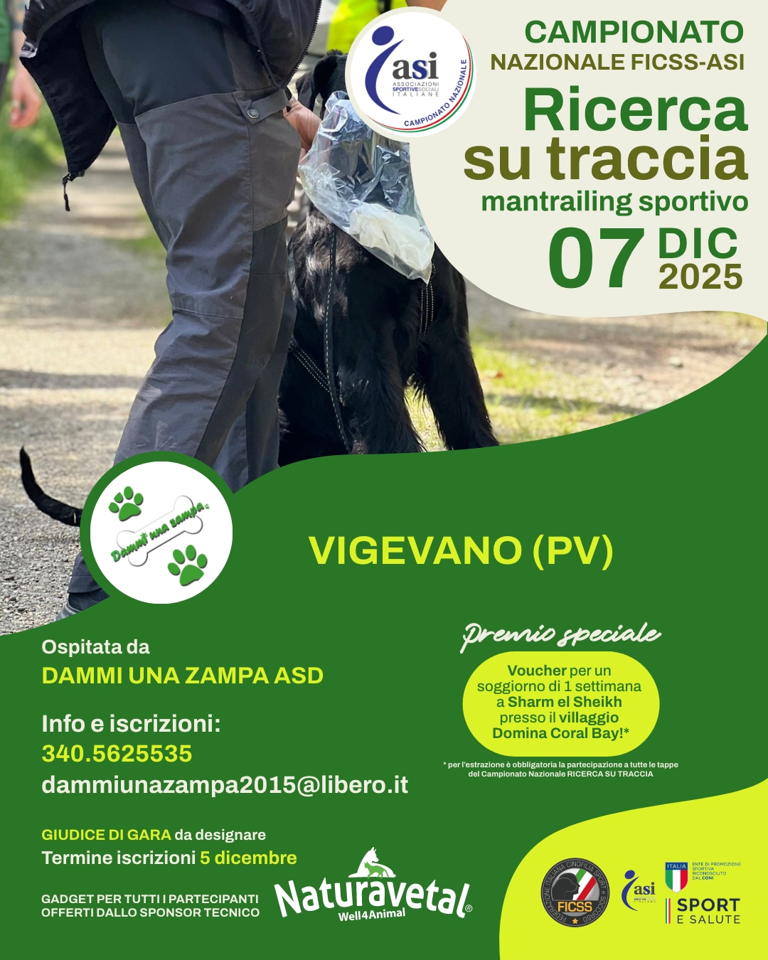 Gara Nazionale FICSS Mantrailing sportivo