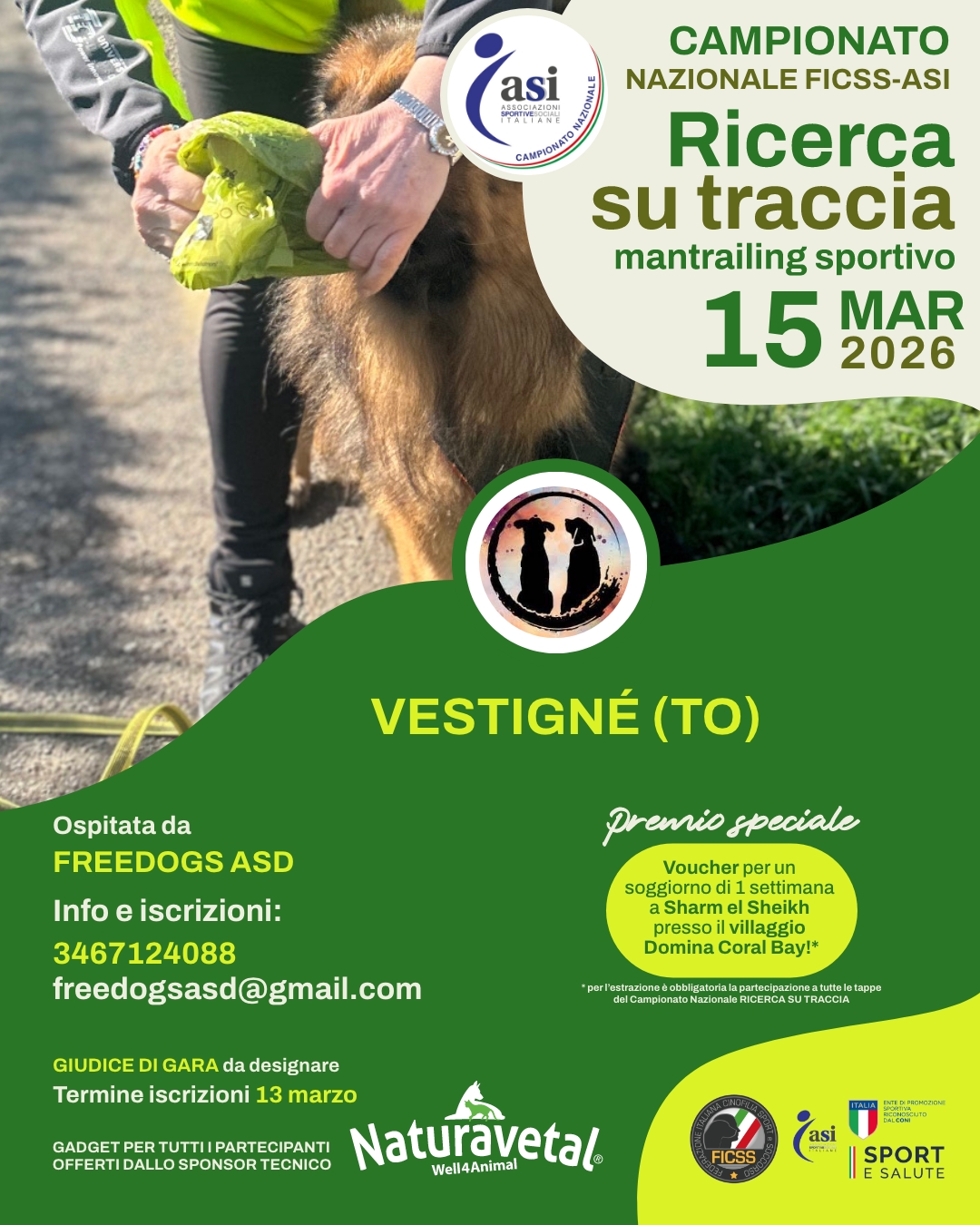 Gara Nazionale FICSS Mantrailing sportivo