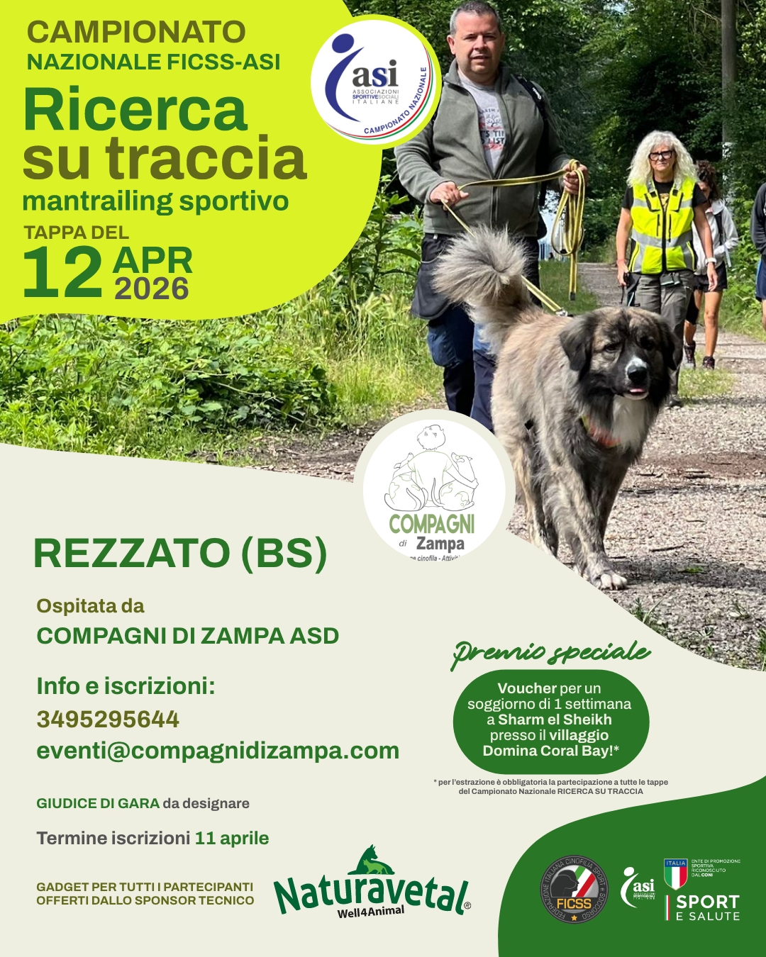 Gara Nazionale FICSS Mantrailing sportivo