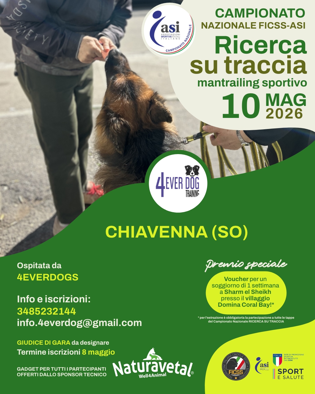 Gara Nazionale FICSS Mantrailing sportivo